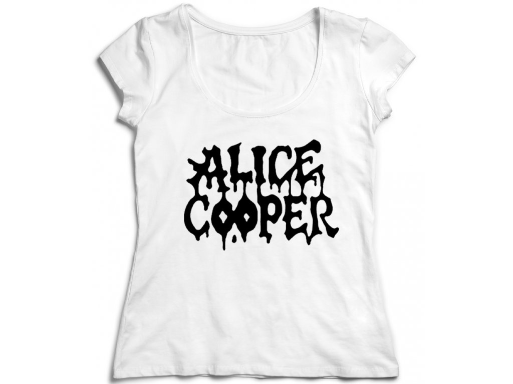 Dámske tričko Alice Cooper Farba: Biela, Veľkosť: XXL