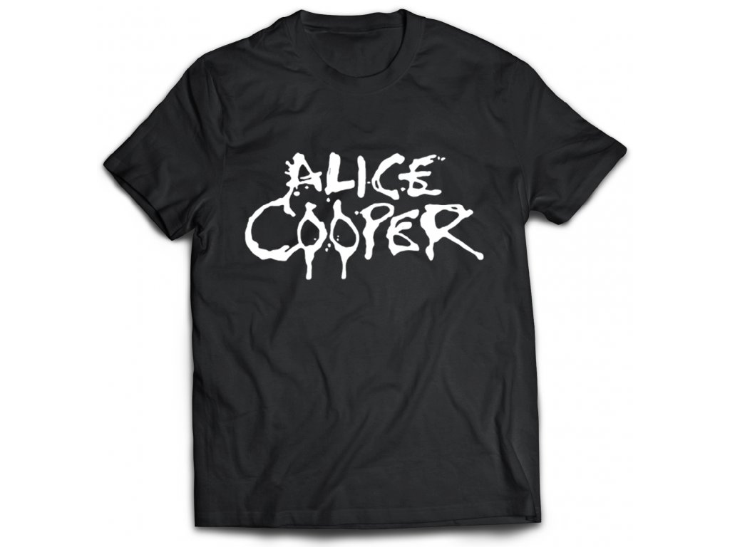 Pánske tričko Alice Cooper Logo Farba: Biela, Veľkosť: L