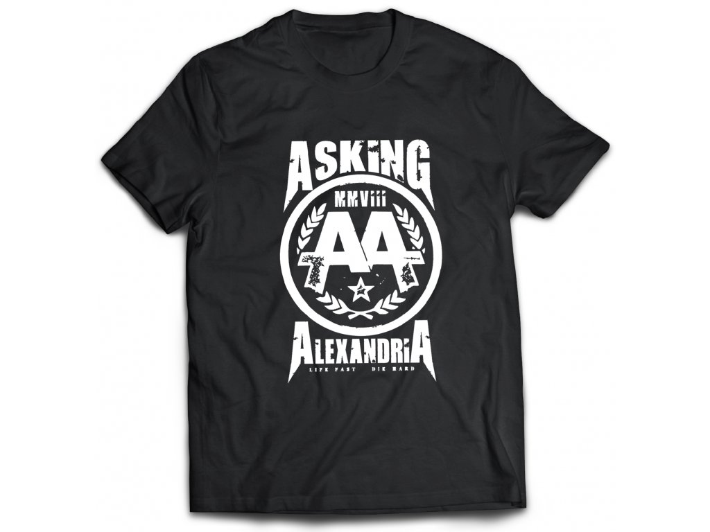 Pánske tričko Asking Alexandria AA Farba: Biela, Veľkosť: S