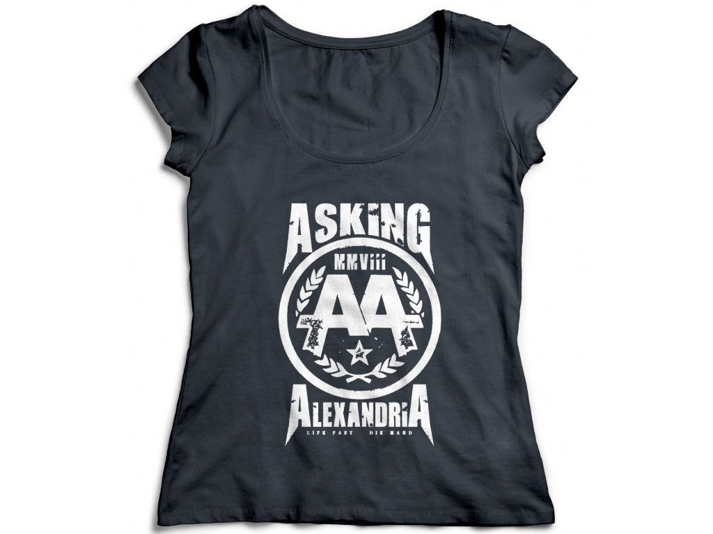 Dámske tričko Asking Alexandria AA Farba: Biela, Veľkosť: S