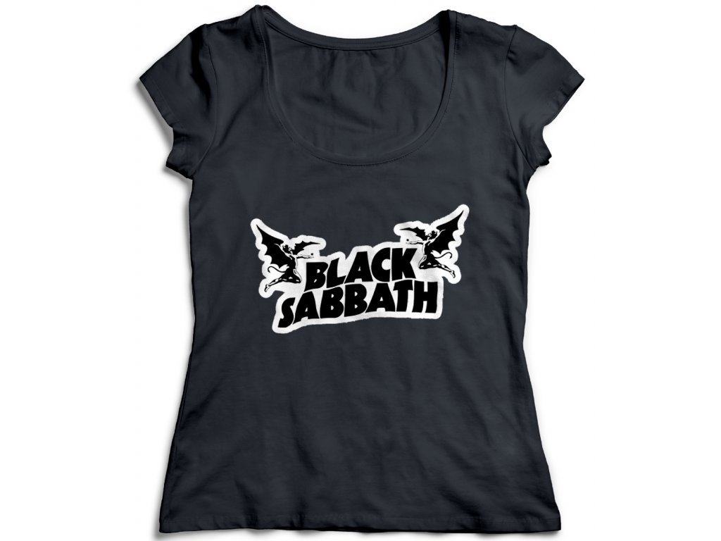 Dámske tričko Black Sabbath Logo Farba: Čierna, Veľkosť: S