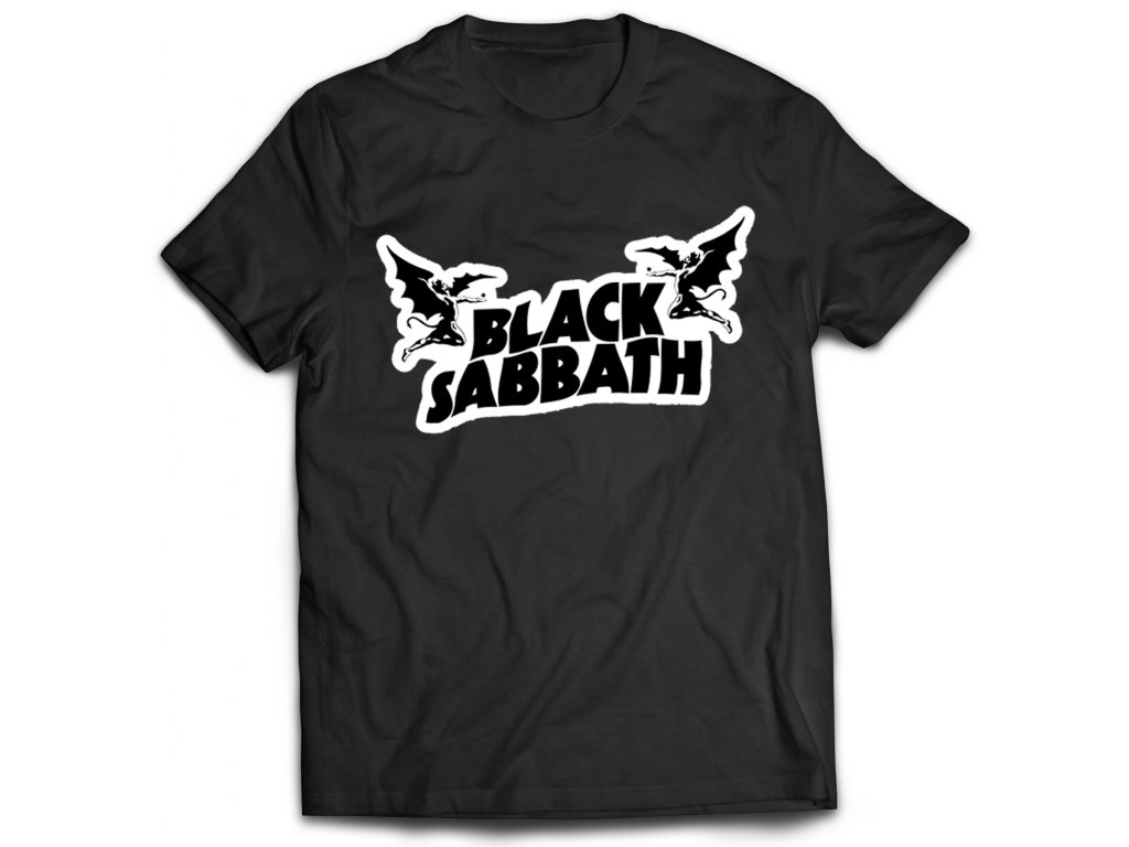 Pánske tričko Black Sabbath Logo Farba: Biela, Veľkosť: S