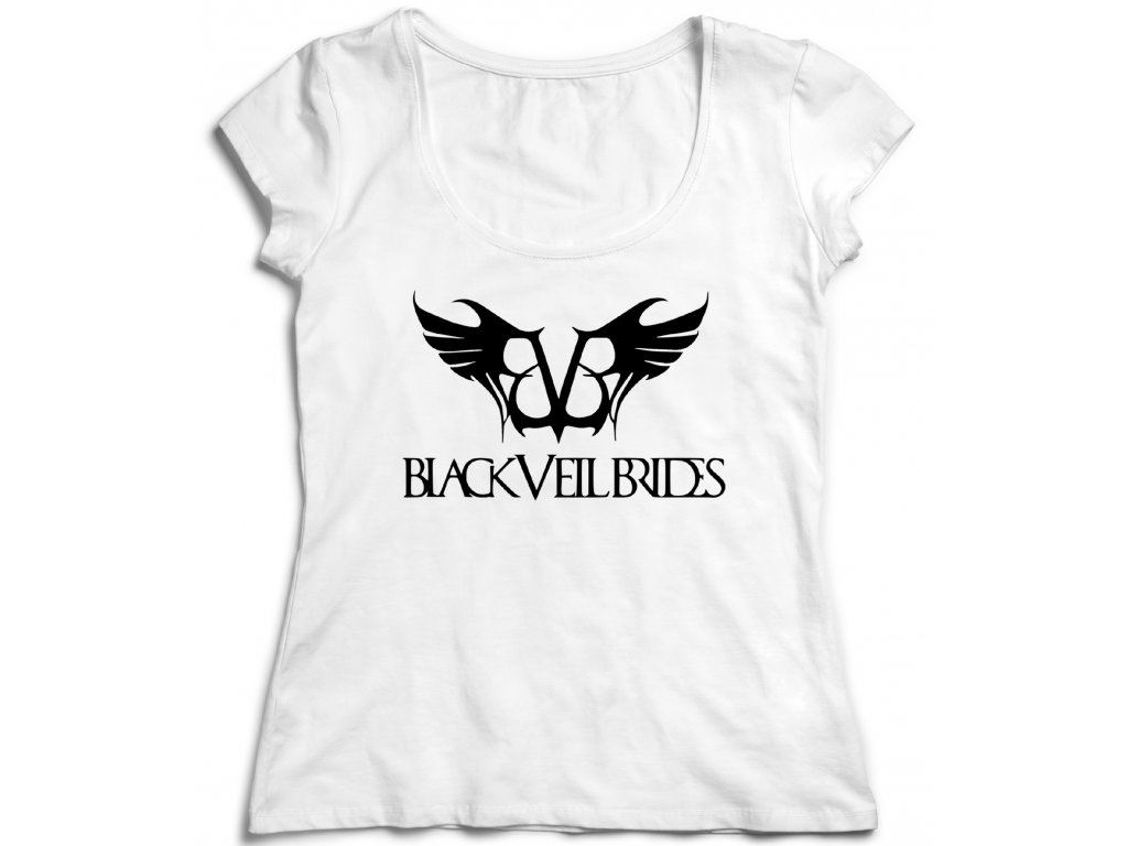 Dámske tričko Black Veil Brides Logo Farba: Biela, Veľkosť: L