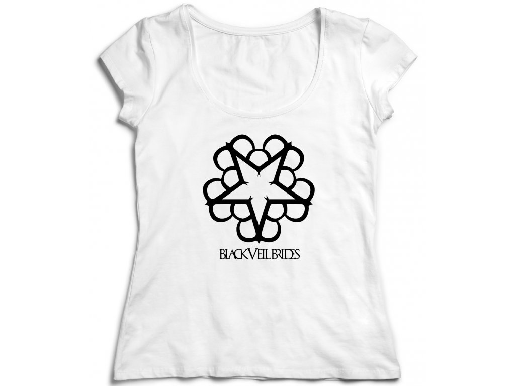 Dámske tričko Black Veil Brides Band Farba: Biela, Veľkosť: L