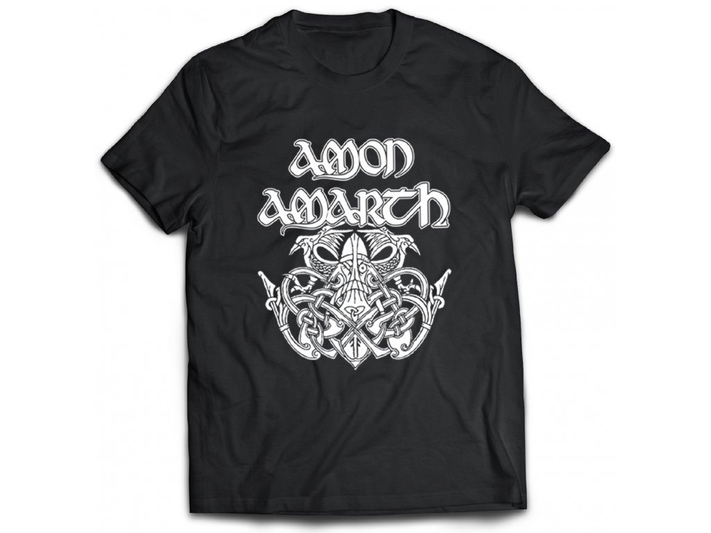 Pánske tričko Amon Amarth Logo band Farba: Biela, Veľkosť: XXL