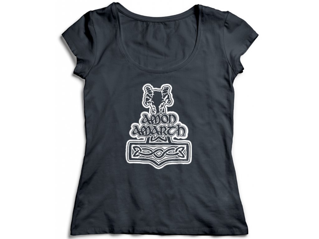 Dámske tričko Amon Amarth Logo Farba: Biela, Veľkosť: L