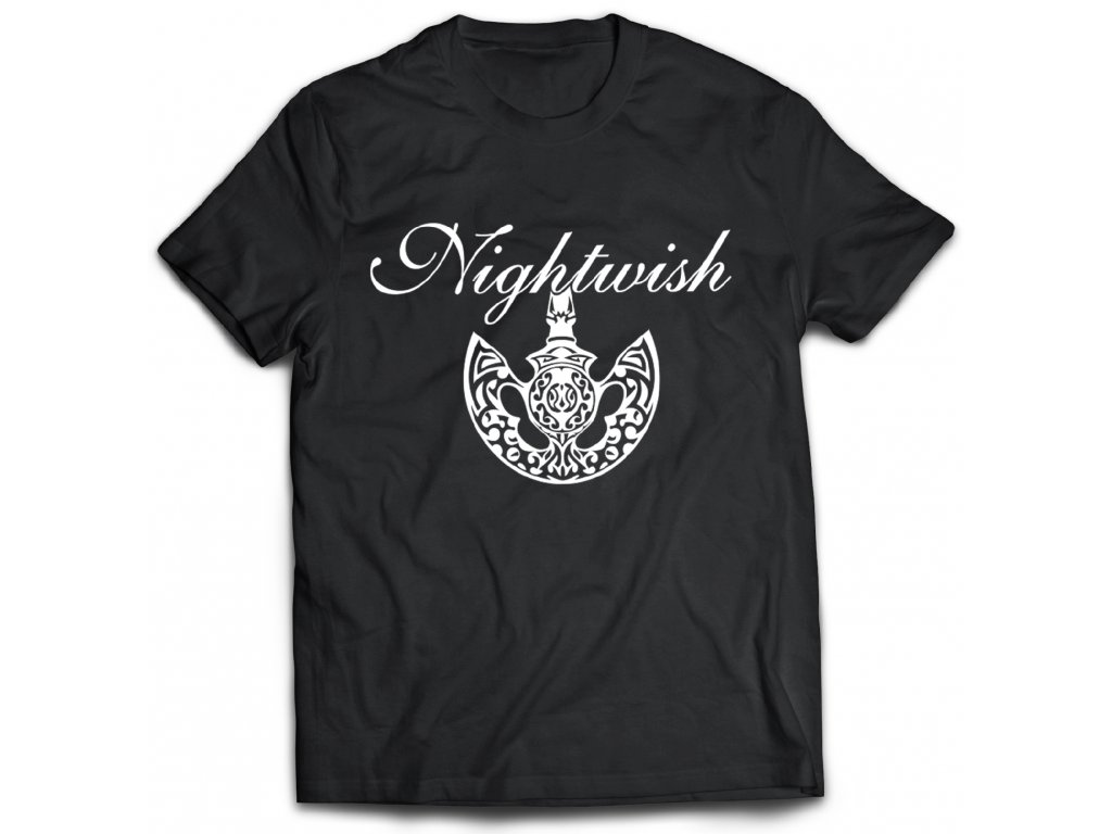 Pánske tričko Nightwish Logo Farba: Biela, Veľkosť: L