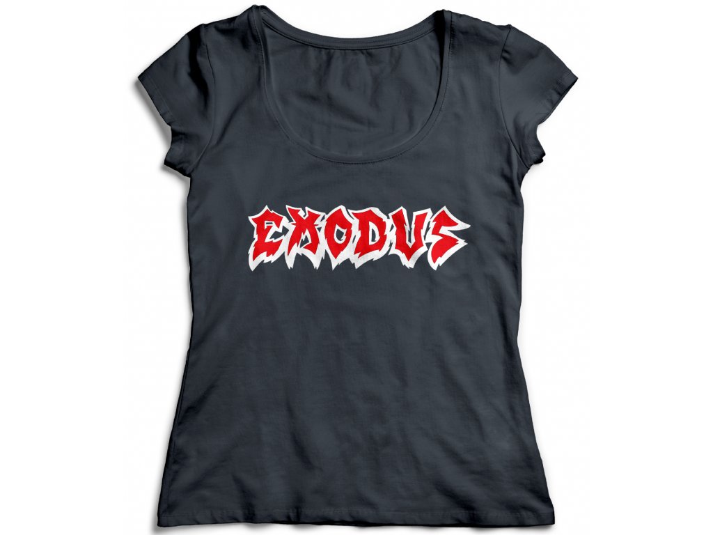 Dámske tričko Exodus Logo Farba: Biela, Veľkosť: L