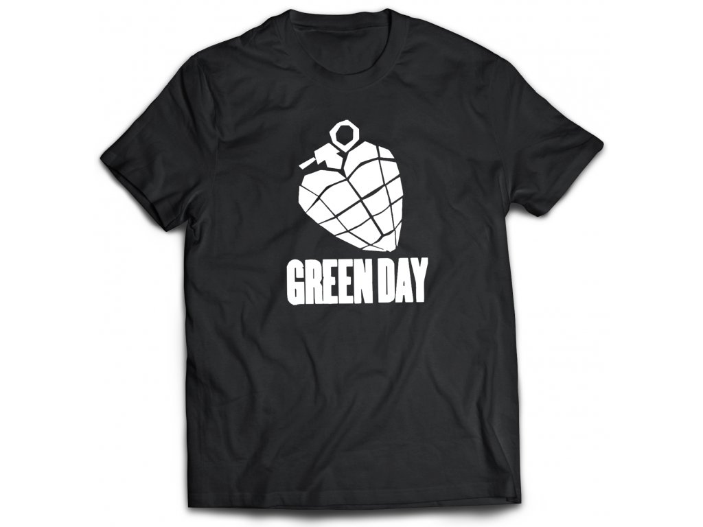Pánske tričko Green Day Logo Band Farba: Biela, Veľkosť: L