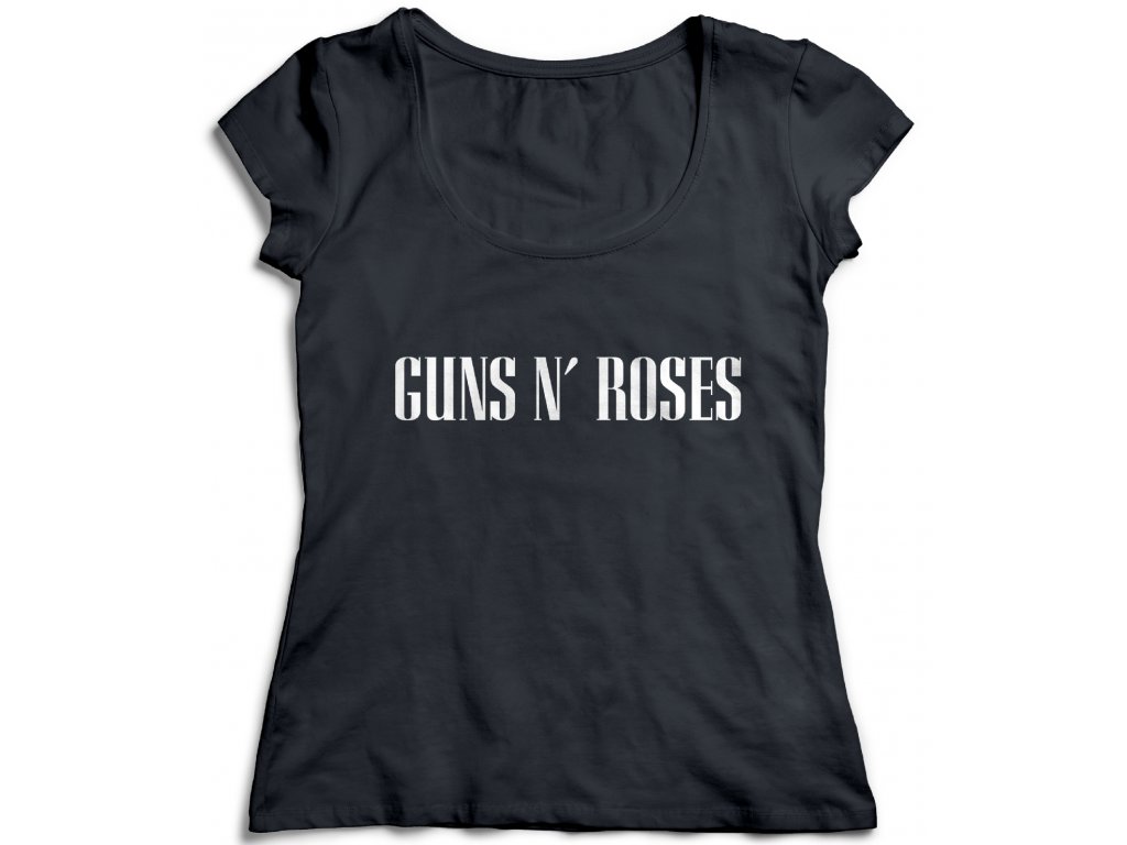 Dámske tričko Guns N’ Roses Farba: Biela, Veľkosť: XXXL