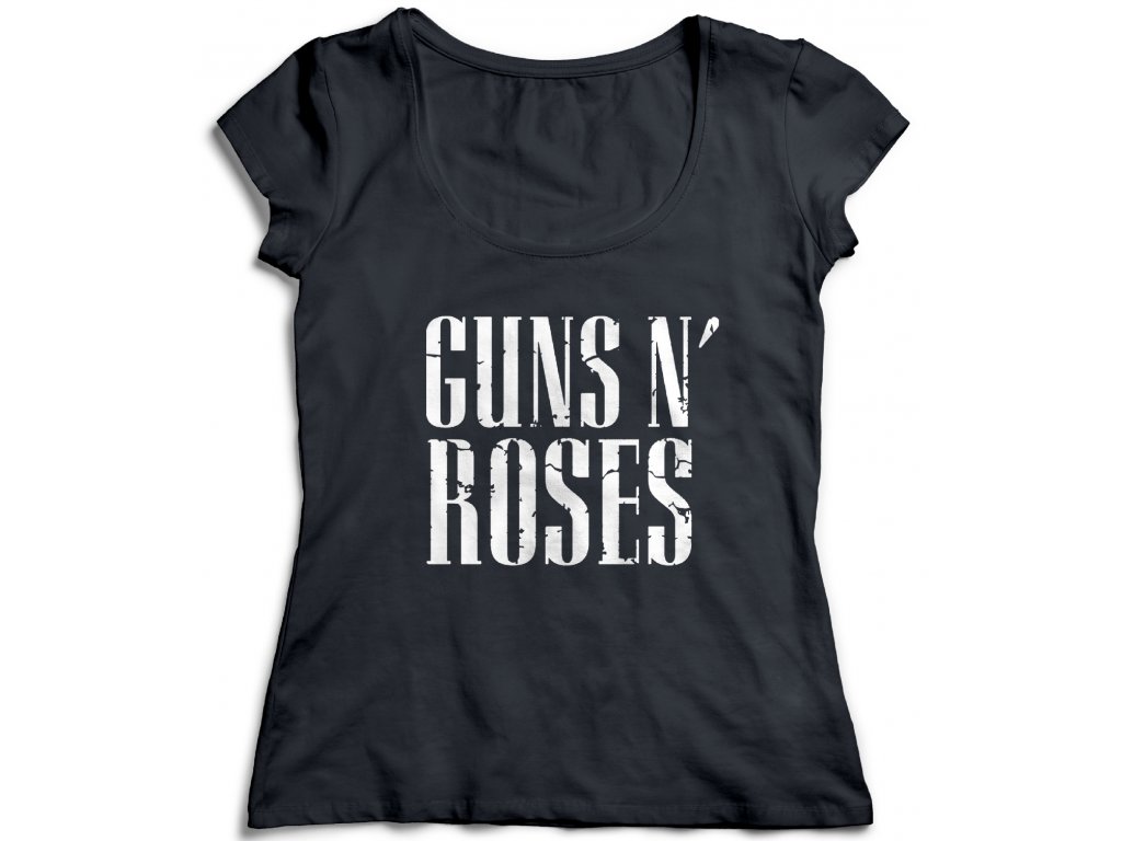 Dámske tričko Guns N’ Roses Big Guns Farba: Biela, Veľkosť: S