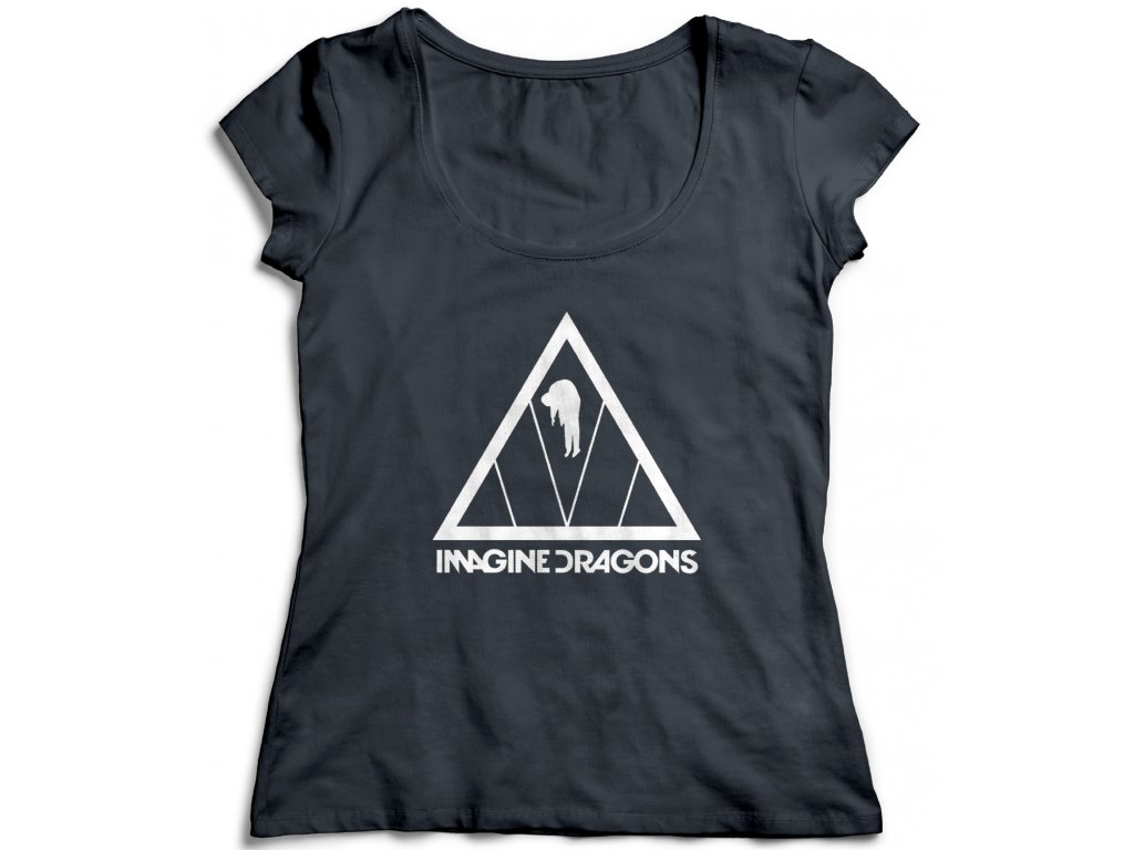 Dámske tričko Imagine Dragons Tour Logo Farba: Biela, Veľkosť: XXL