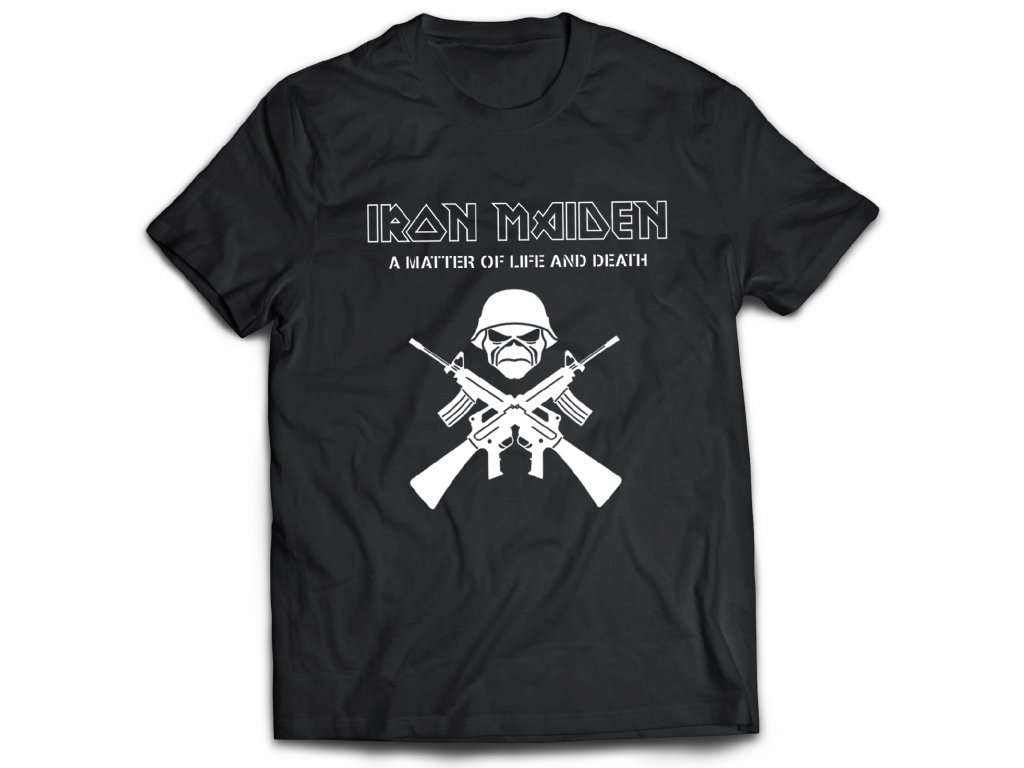 Pánske tričko Iron Maiden Army Farba: Biela, Veľkosť: M