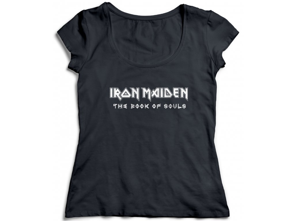 Dámske tričko Iron Maiden The Book Of Souls Logo Farba: Čierna, Veľkosť: XL