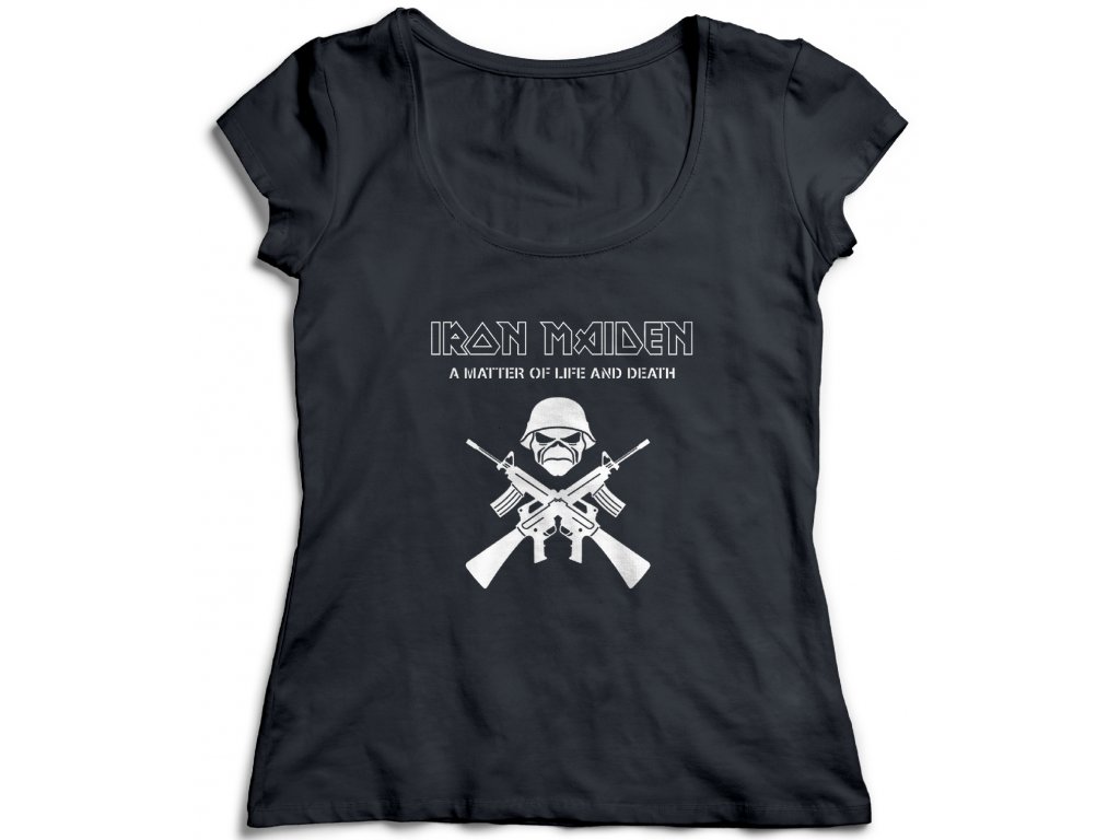 Dámske tričko Iron Maiden Army Farba: Biela, Veľkosť: M