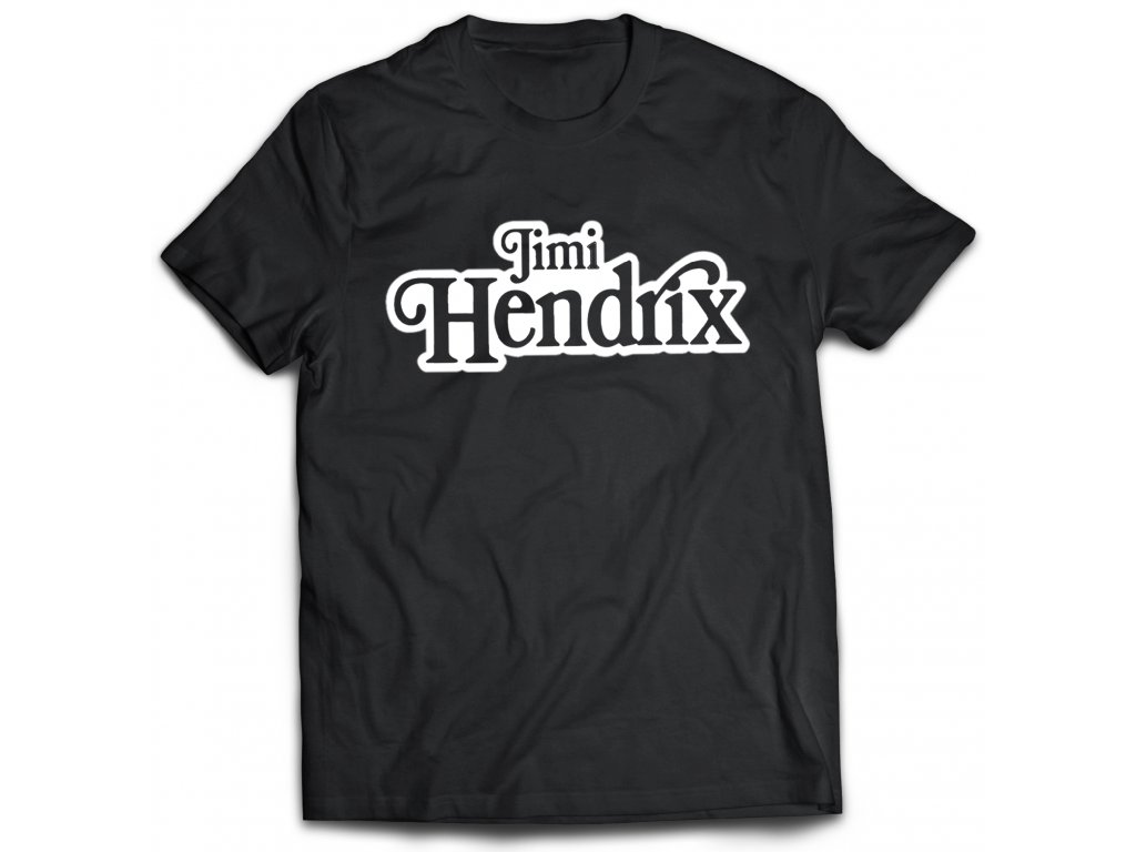 Pánske tričko Jimi Hendrix Logo Farba: Biela, Veľkosť: XXL
