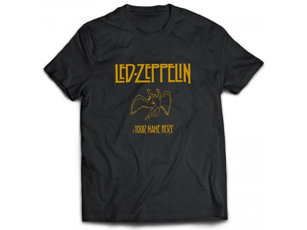Pánske tričko Led Zeppelin Name Farba: Čierna, Veľkosť: XXL