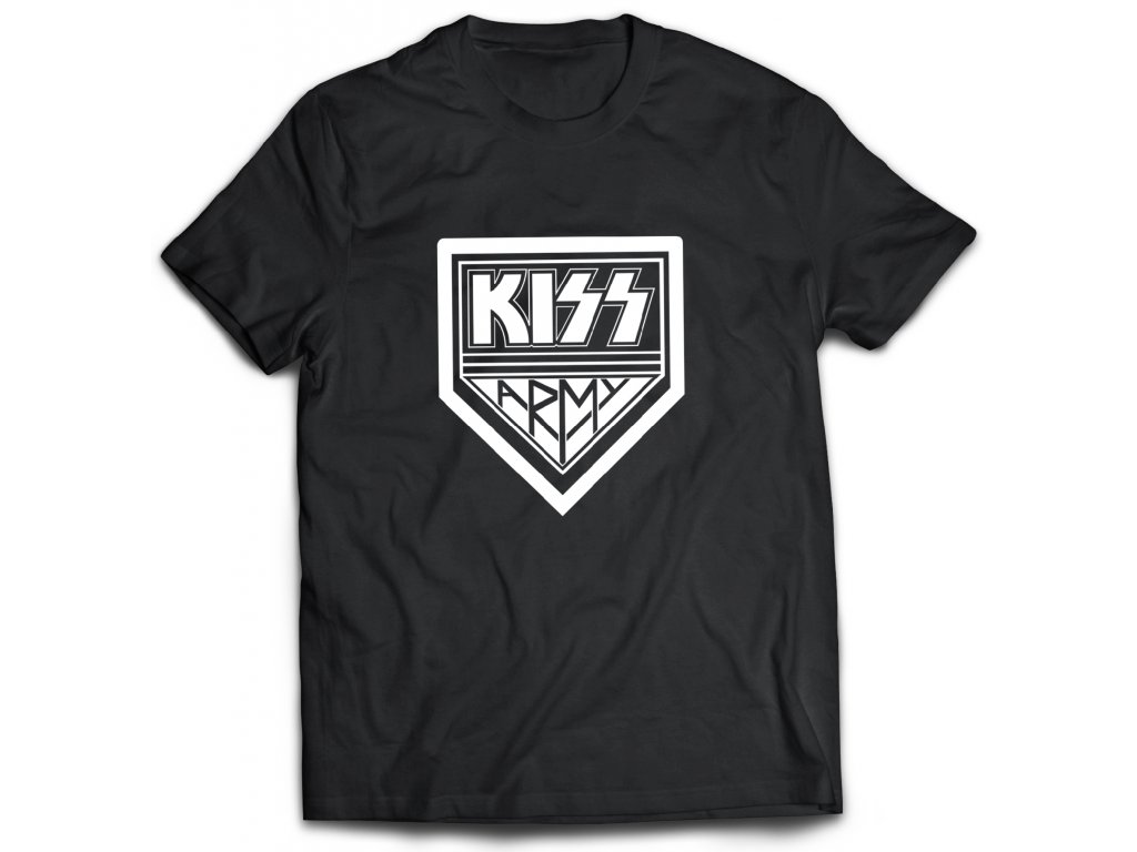 Pánske tričko Kiss Army Farba: Biela, Veľkosť: M