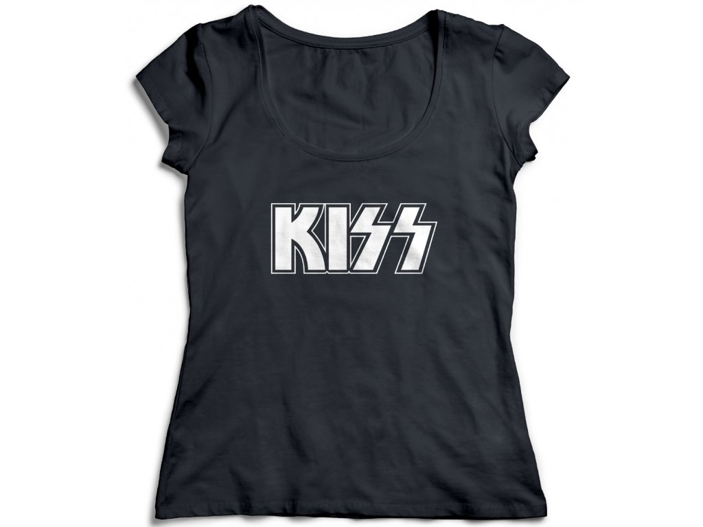 Dámske tričko Kiss Farba: Biela, Veľkosť: XL
