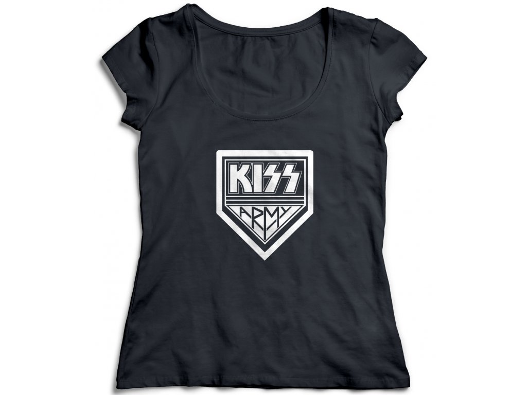 Dámske tričko Kiss Army Farba: Biela, Veľkosť: S