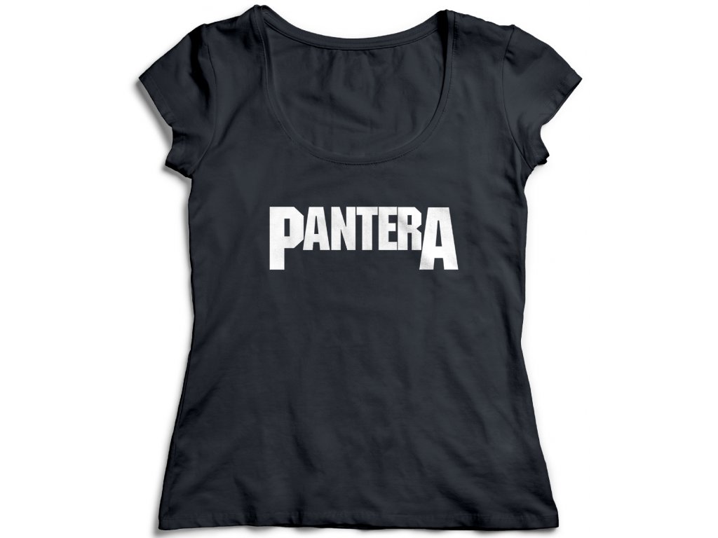 Dámske tričko Pantera Logo Farba: Biela, Veľkosť: XXL
