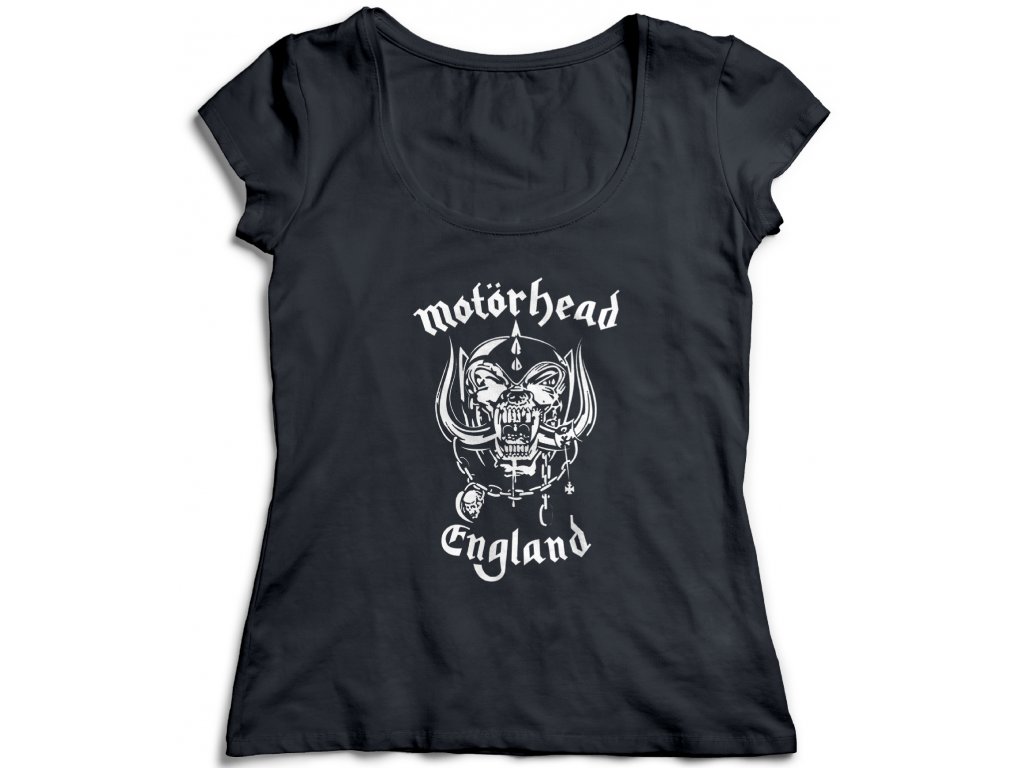 Dámske tričko Motörhead England Farba: Biela, Veľkosť: XL
