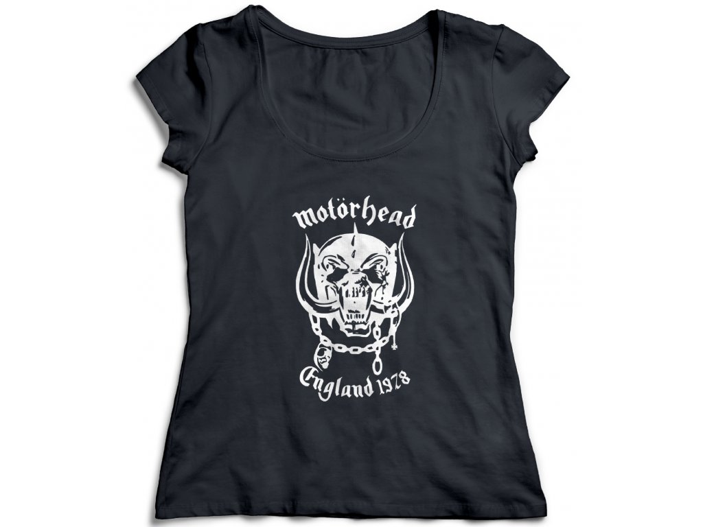 Dámske tričko Motörhead Logo Farba: Biela, Veľkosť: L
