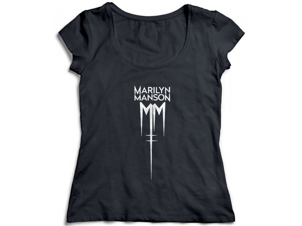 Dámske tričko Marilyn Manson Tour Farba: Biela, Veľkosť: L