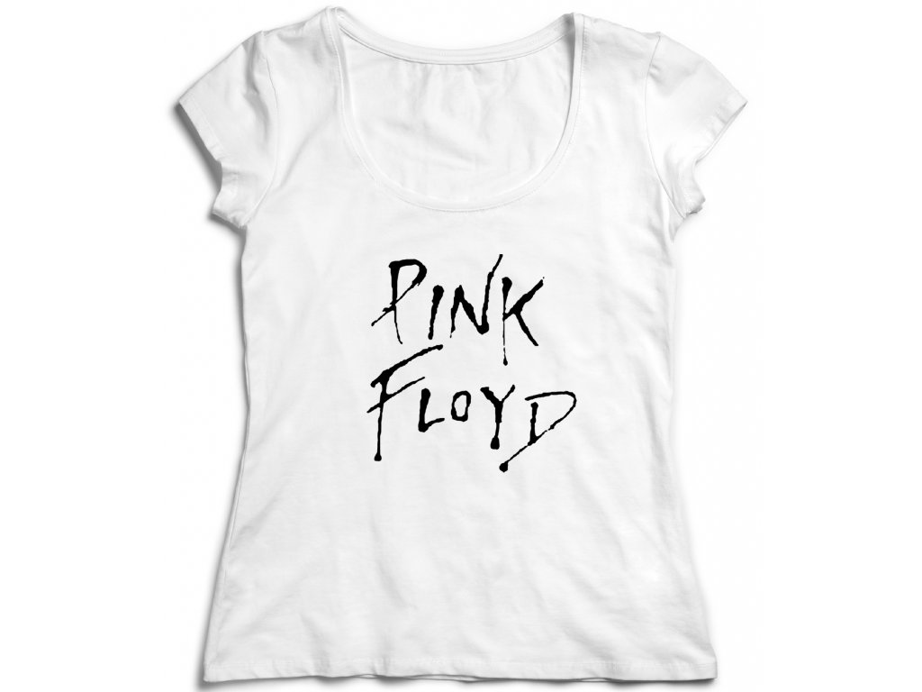 Dámske tričko Pink Floyd Logo Farba: Biela, Veľkosť: XXL