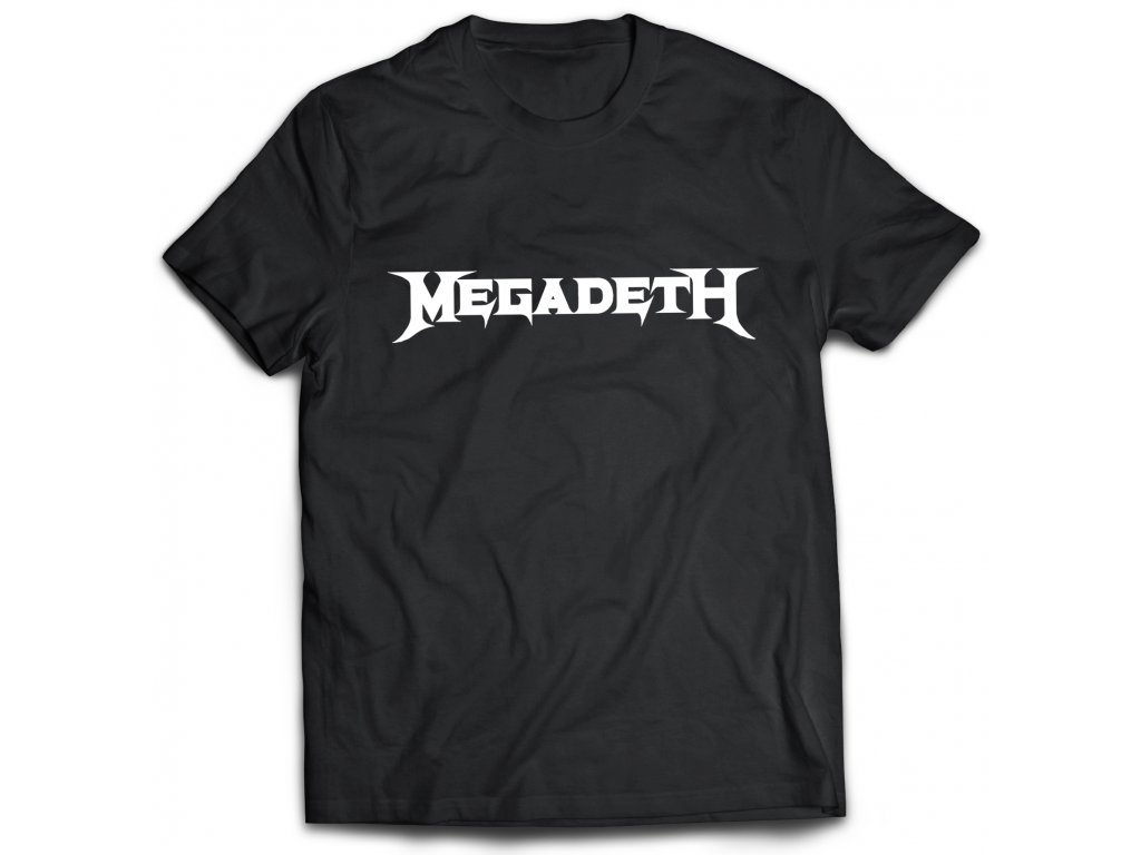 Pánske tričko Megadeth Logo Farba: Biela, Veľkosť: S