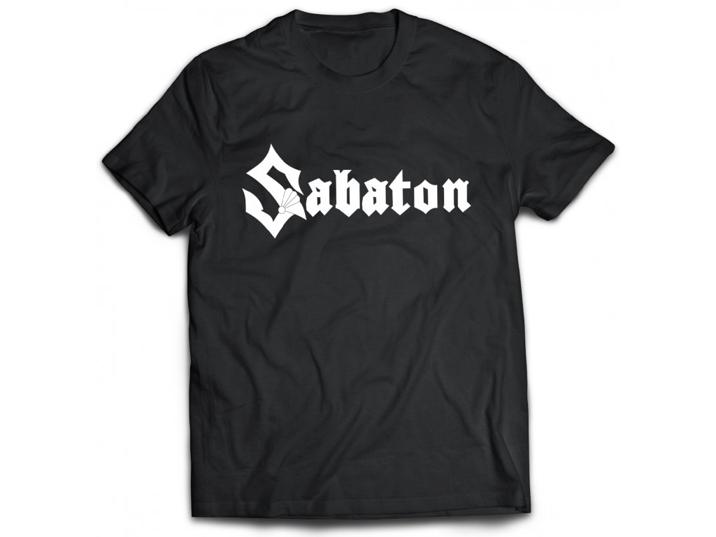 Pánske tričko Sabaton Logo Farba: Biela, Veľkosť: XXXL