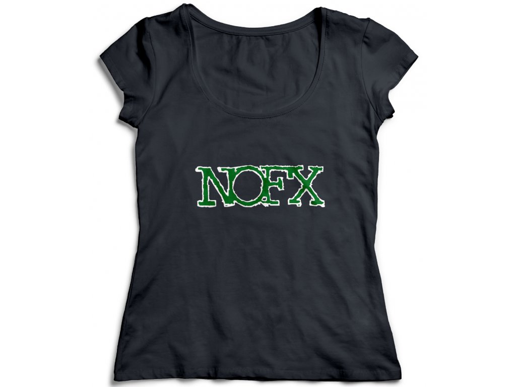 Dámske tričko NOFX Logo Farba: Biela, Veľkosť: XXL