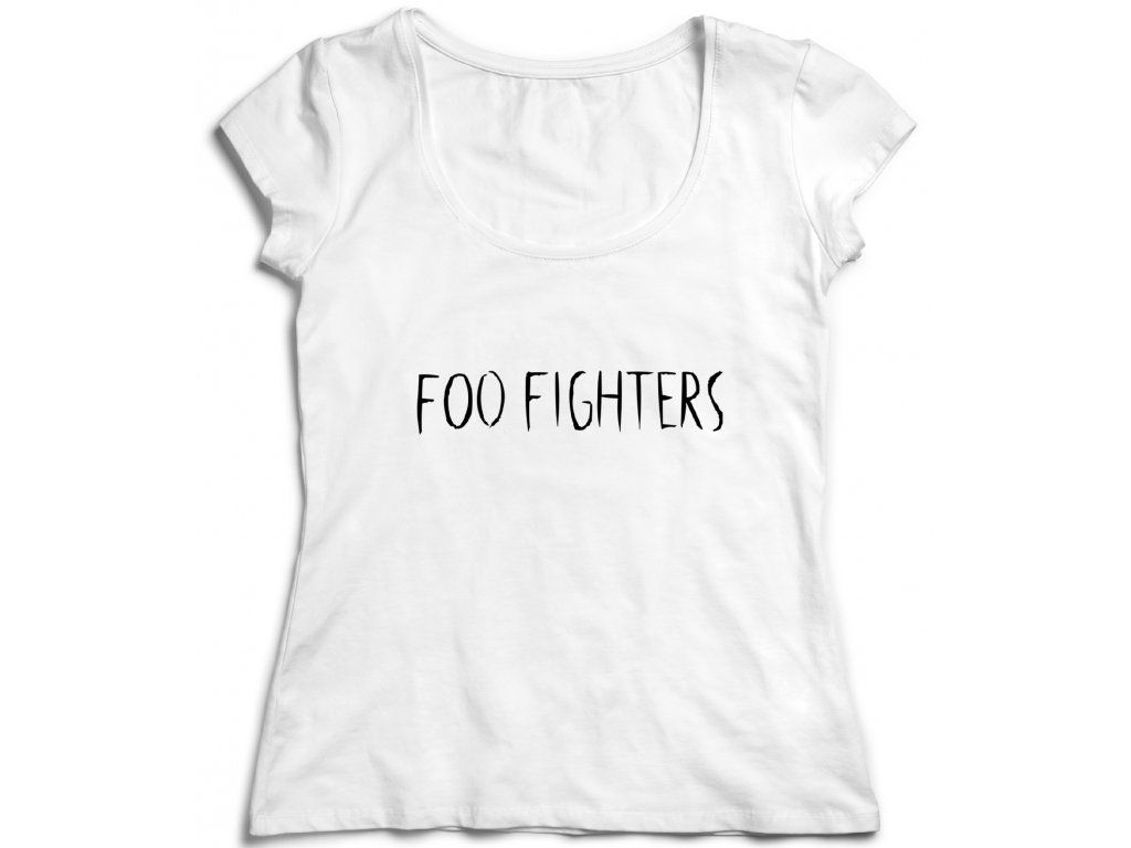 Dámske tričko Foo Fighters Farba: Biela, Veľkosť: S