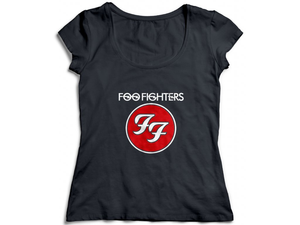 Dámske tričko Foo Fighters Logo Band Farba: Biela, Veľkosť: XXL