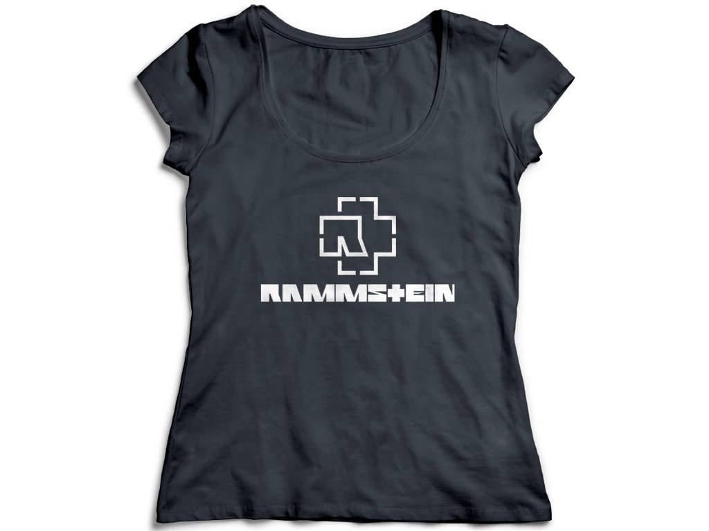 Dámske tričko Rammstein Logo Farba: Biela, Veľkosť: XXL