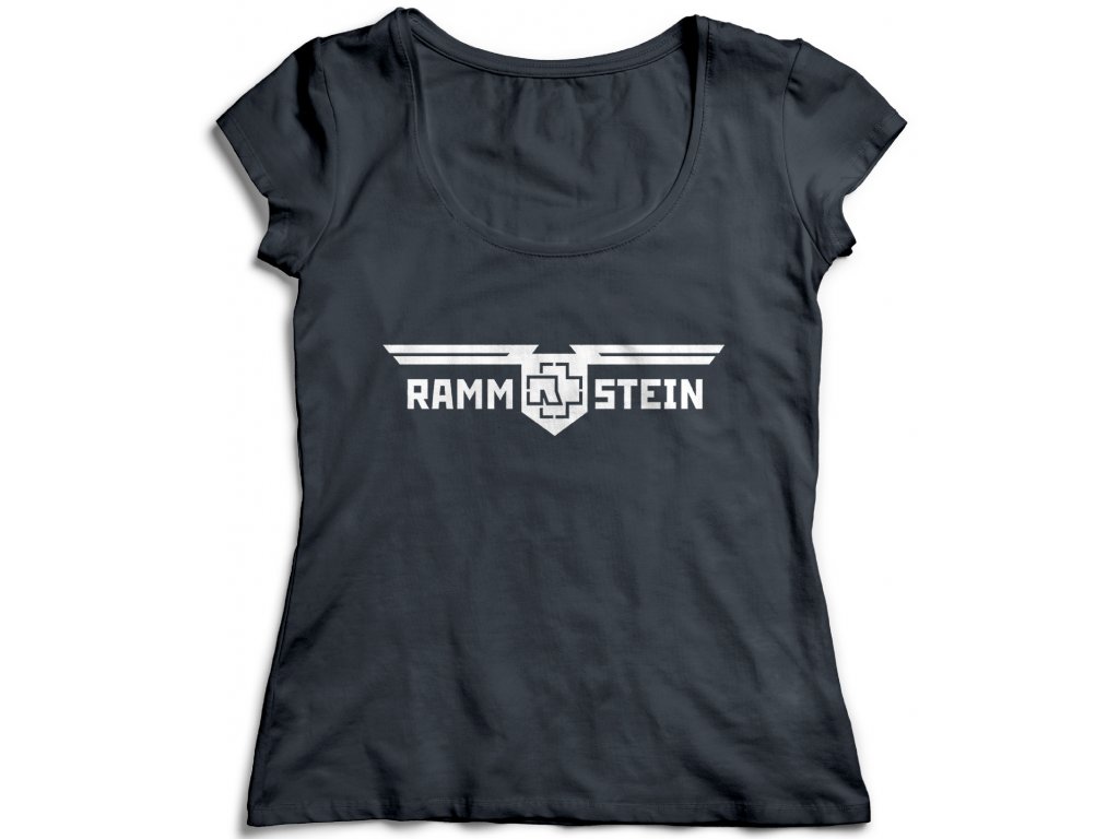 Dámske tričko Rammstein Band Logo Farba: Biela, Veľkosť: L