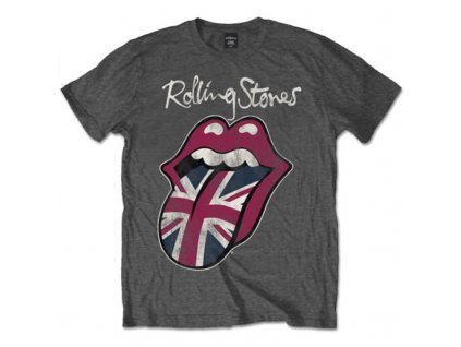 Pánske tričko The Rolling Stones Union Jack Tongue (Veľkosť XXL)