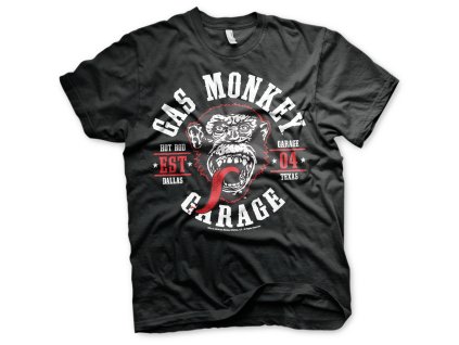 Pánske tričko Gas Monkey Garage Round Seal (Výber veľkosti XXL)