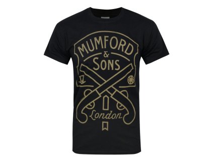 Pánske tričko Mumford & Sons Pistol Label (Veľkosť XXL)