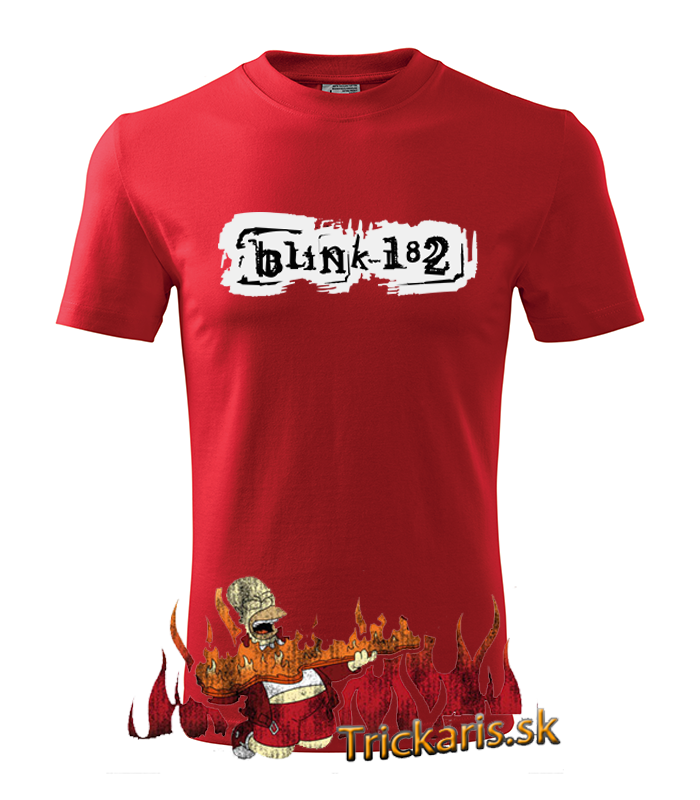 Tričko Blink 182 Farba: Červená, Veľkosť: L, Výber Farby: Pánske