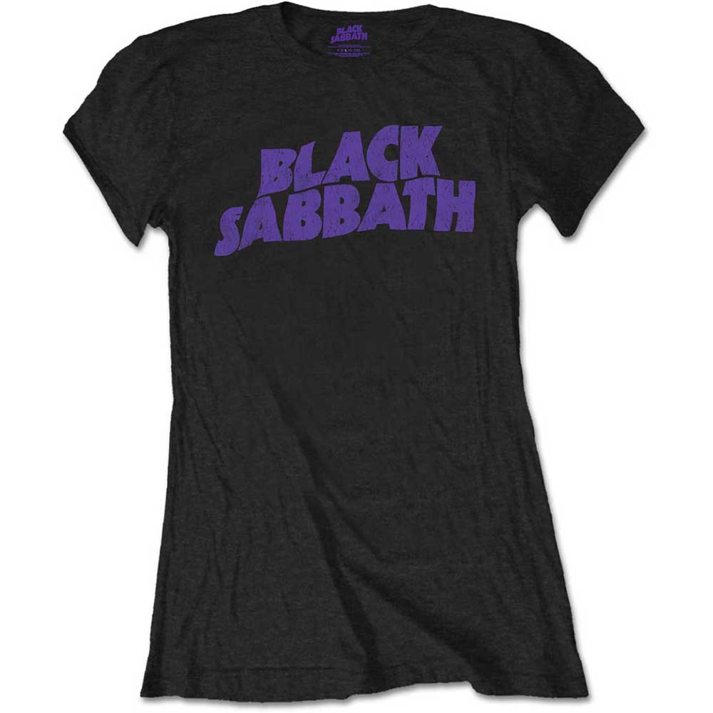 Dámske tričko BLACK SABBATH WAVY LOGO VINTAGE Farba: Čierna, Veľkosť: L