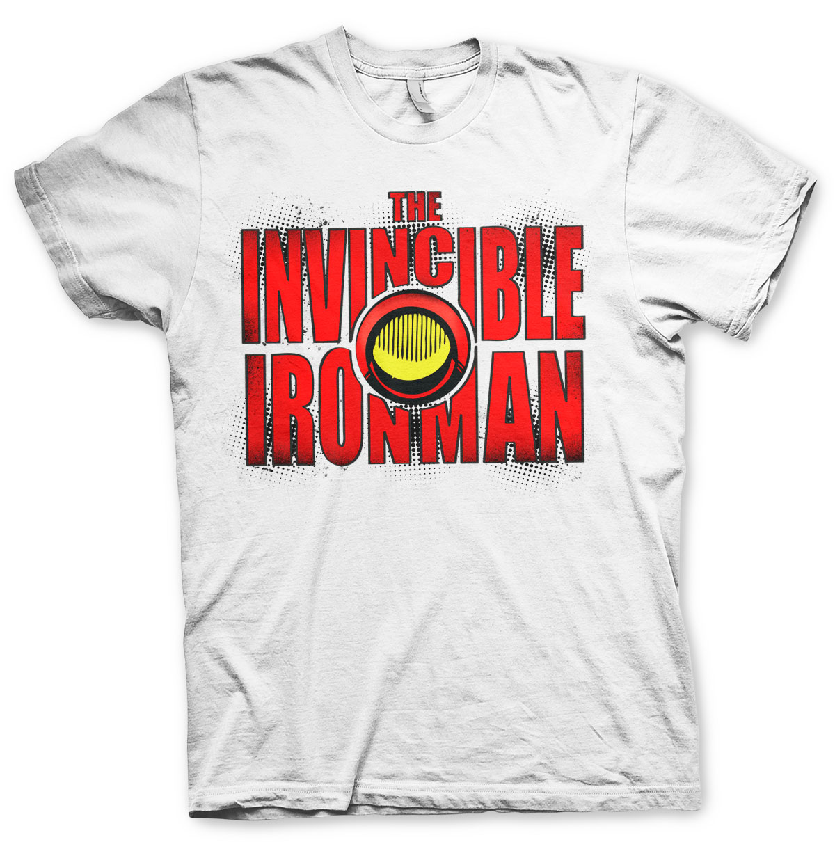 Pánske tričko THE INVINCIBLE IRONMAN BOLD Farba: Biela, Veľkosť: M