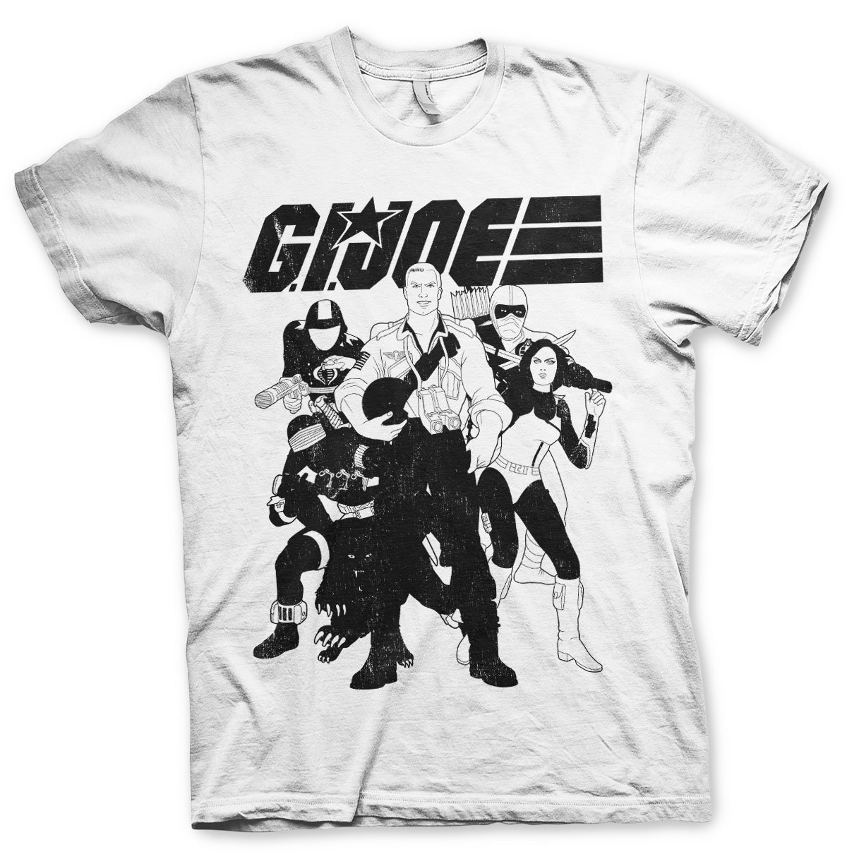 Pánske tričko G.I. JOE GROUP Farba: Biela, Veľkosť: XXL
