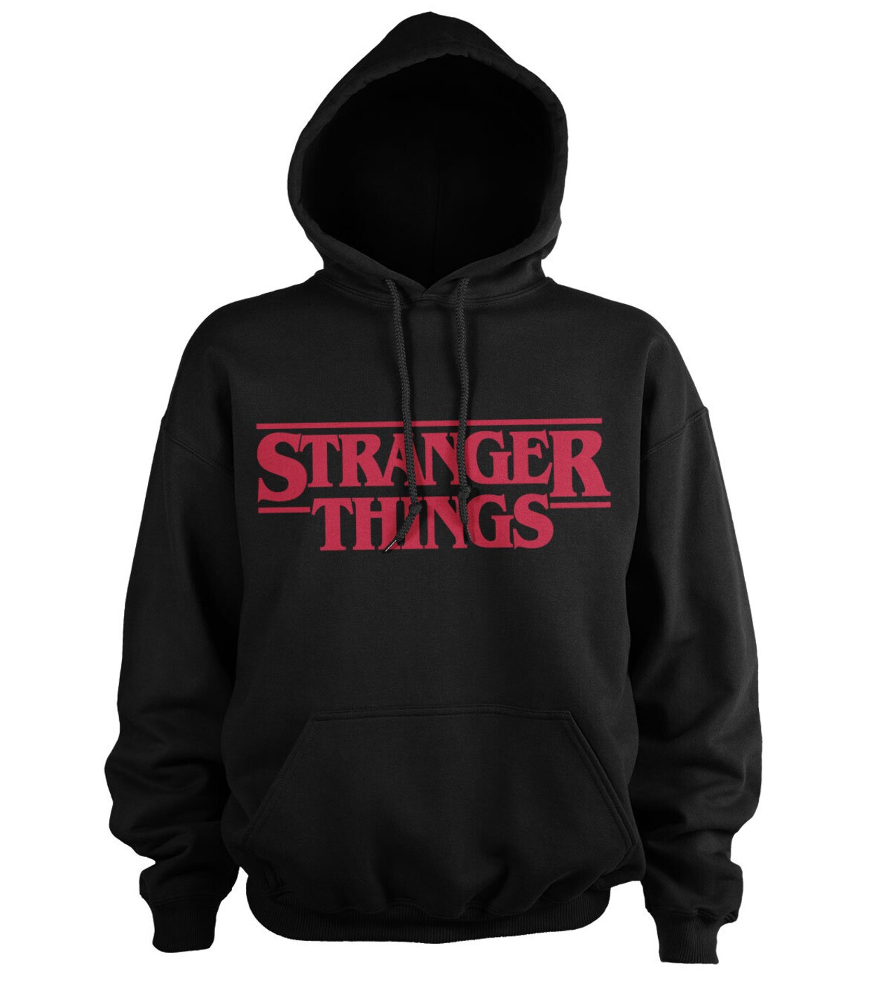 Pánska mikina Stranger Things Logo Farba: Čierna, Veľkosť: L