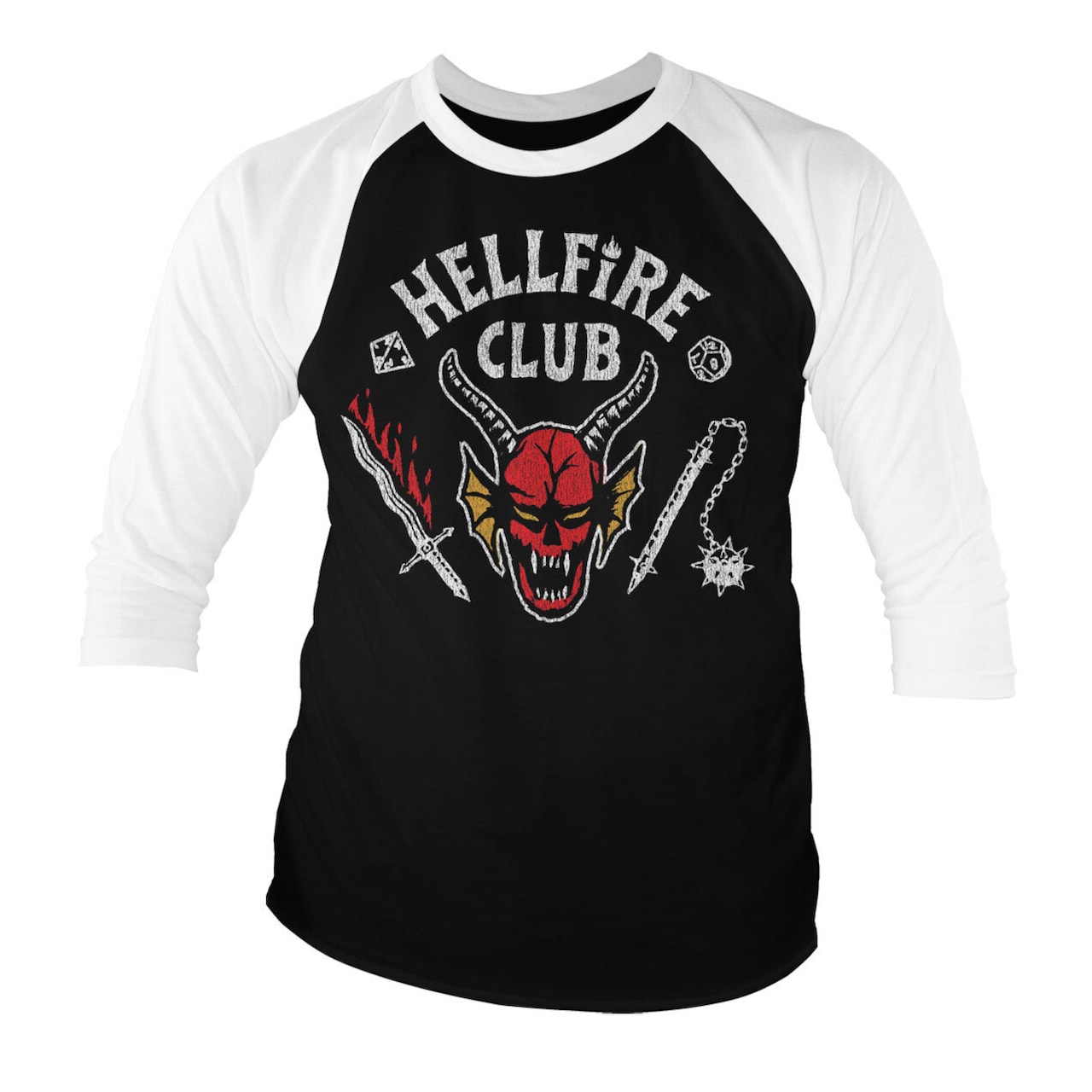 Pánske tričko s trojštvrťovým rukávom Hellfire Club Výber veľkosti: XL