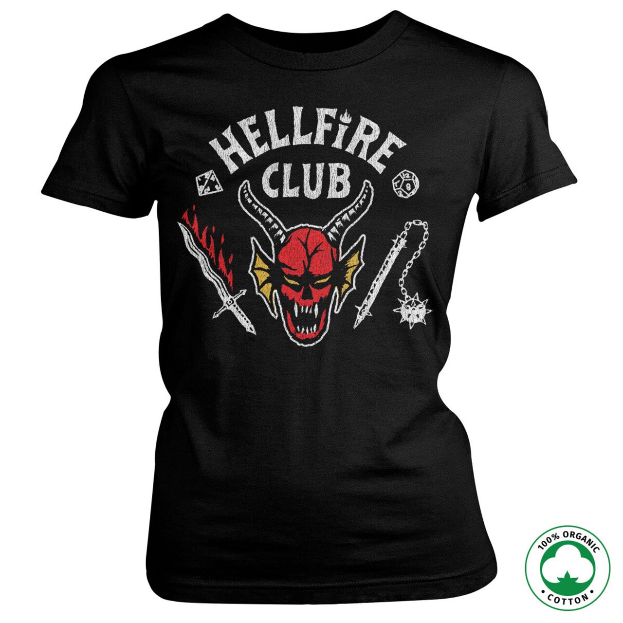 Dámske tričko Hellfire Club Organic Farba: Čierna, Veľkosť: XL