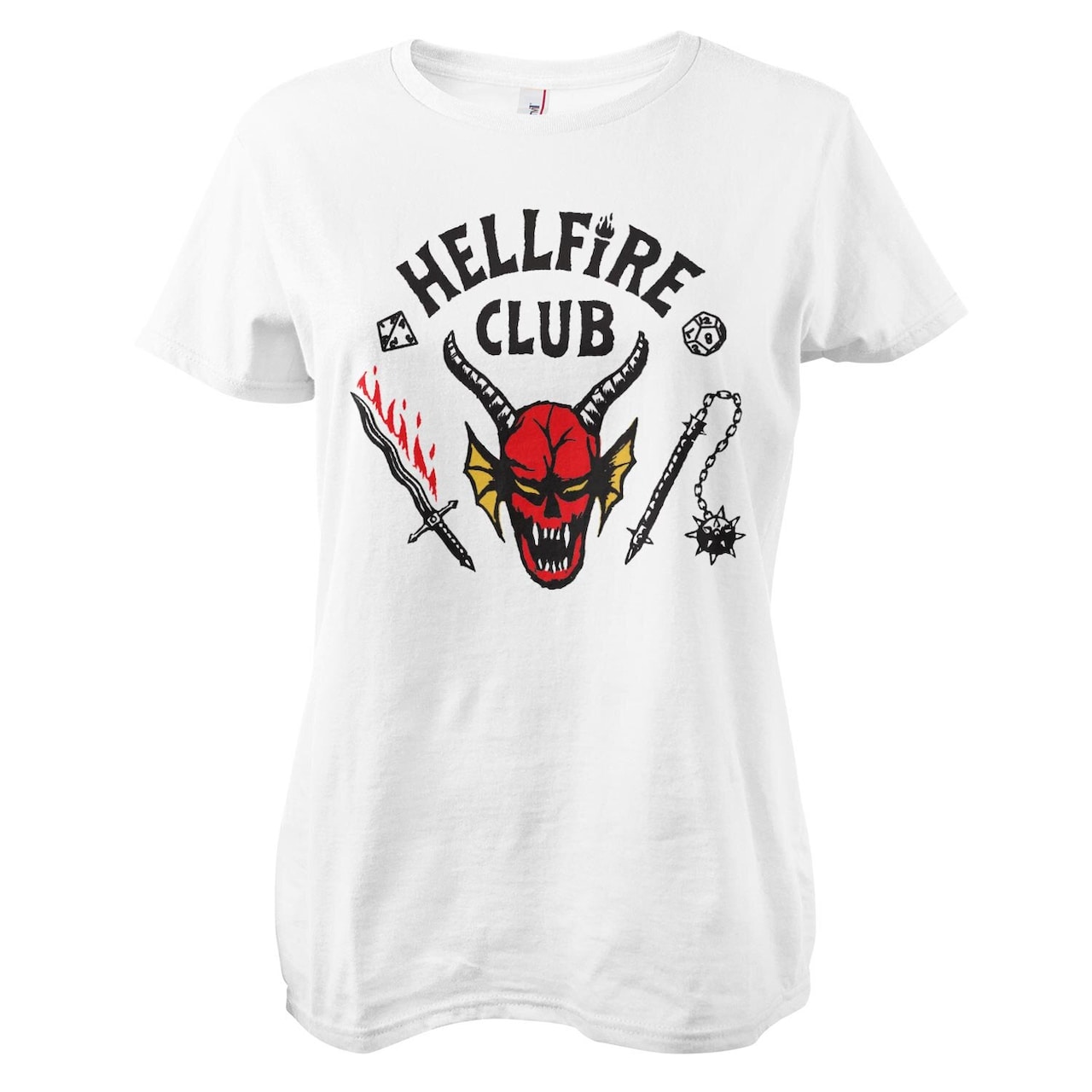 Dámske tričko Hellfire Club Farba: Biela, Veľkosť: M