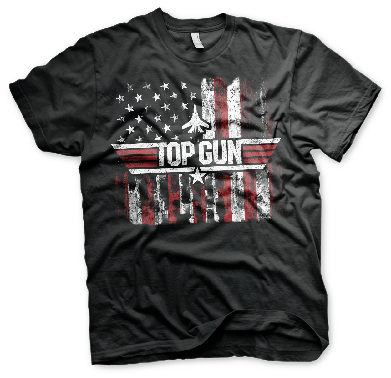 Pánske tričko TOP GUN - AMERICA Farba: šedá, Veľkosť: M