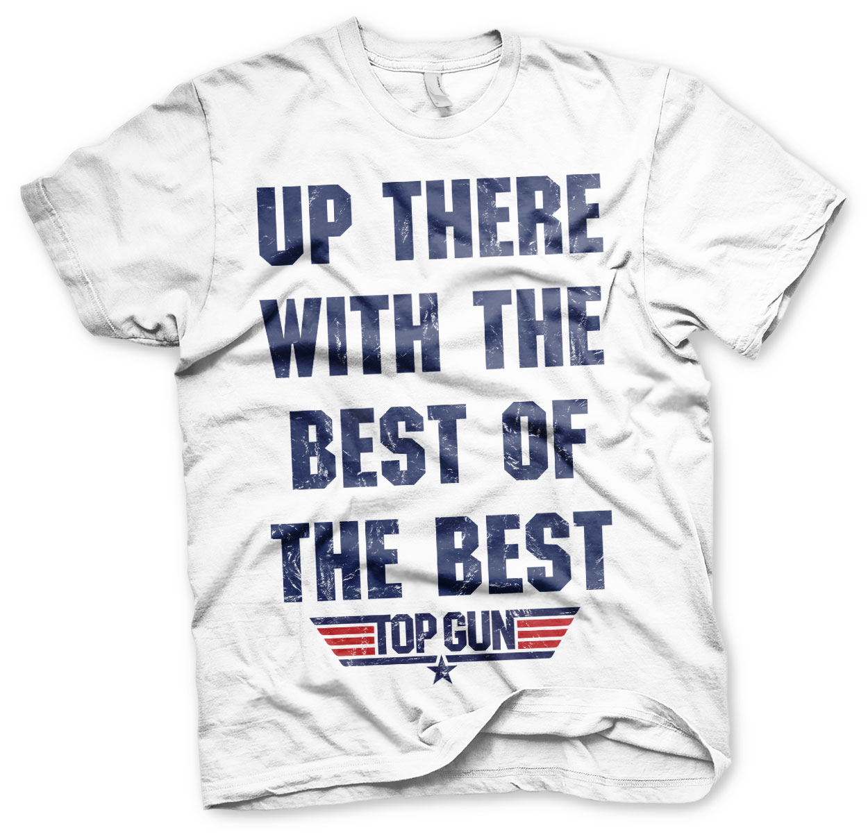 Pánske tričko UP THERE WITH THE BEST OF THE BEST Farba: Biela, Veľkosť: M