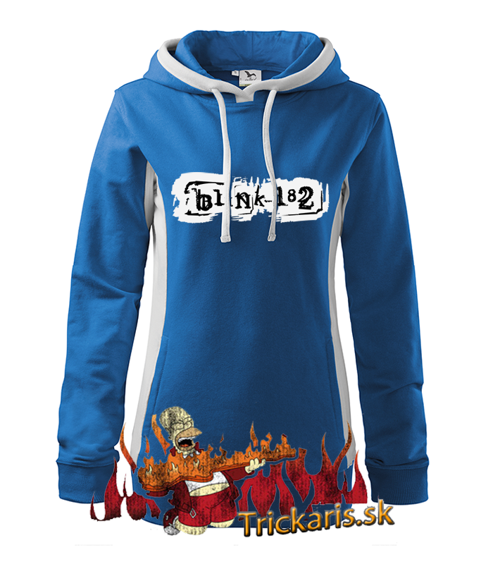 Dámska mikina Blink 182 Farba: Modrá, Pohlavie: Dámske, Veľkosť: XXL